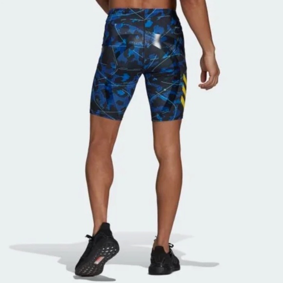 Adidas Men's BOSTON MARATHON ADIZERO Short Tights - men's size large - Picture 3 of 7